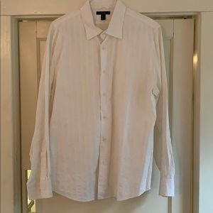 Men’s Express white button down shirt size L